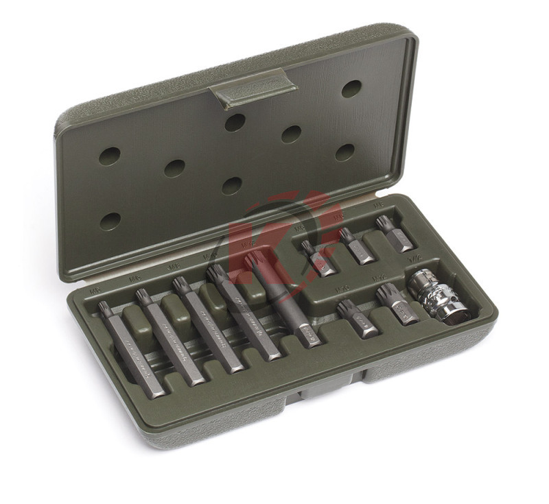 Набор бит 3/8" 11пр. Spline L-75мм М5,М6,М8,М10,М12 (626791) ДТ