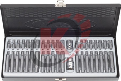 Набор бит 42пр. 10мм Hex,Torx, Spline (ABS-80004) Licota