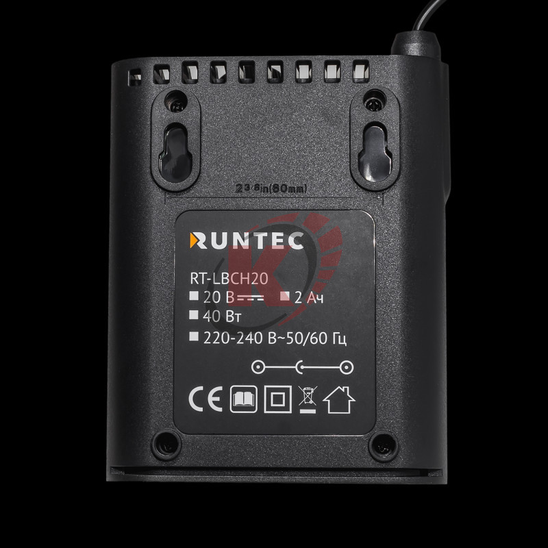 Устройство зарядное 20В, 2.0А (RT-LBCH20) PRO Runtec