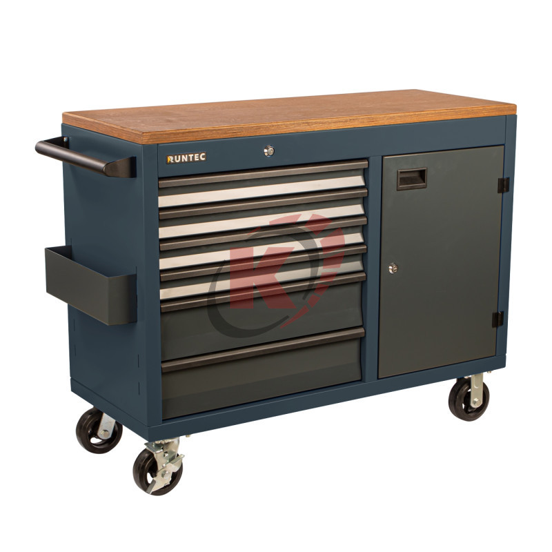 Тележка инструментальная 6 полок верстак 1155*465 мм (RTVIND-6G) Industrial серая Runtec