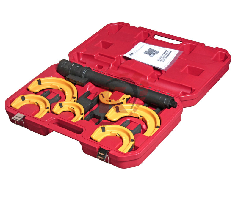 Набор для стяжки пружин усиленный, максимальный ход 317мм 3 пары захватов в кейсе (JTC-4274)