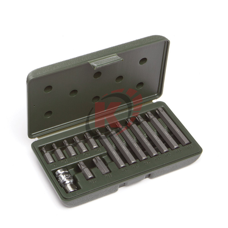 Набор бит TORX 3/8" 15 пр. L-30mm.L-75mm (626295) ДТ