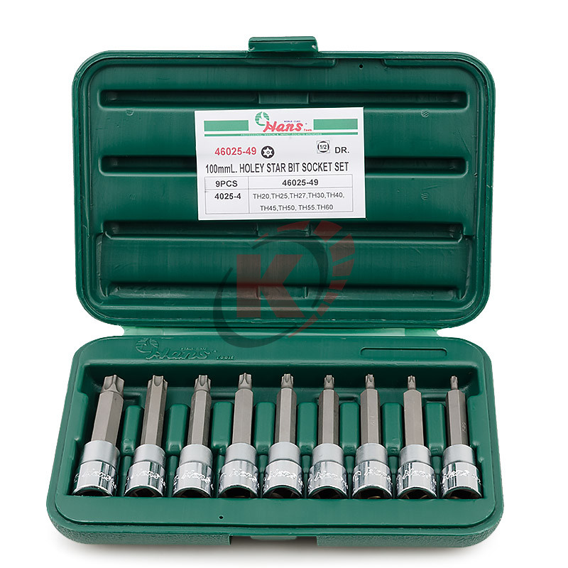 Набор бит-насадок 1/2" 9пр. TH20-TH60 (46025-49) Hans