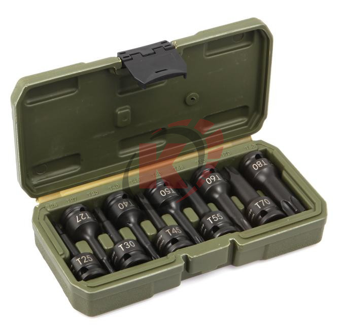 Набор бит-насадок TORX 1/2" 10 пр. TH25-TH80 (664280) Дело техники