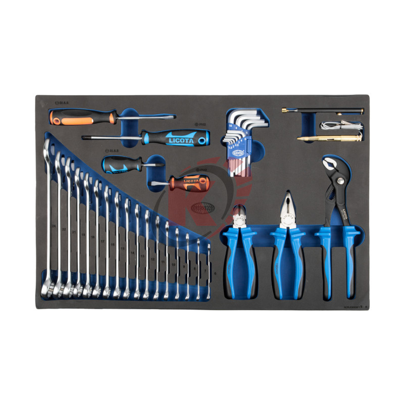 Набор инструментов 1/4"-1/2" 144пр. ложемент EVA (ACK-E8009FB) Licota