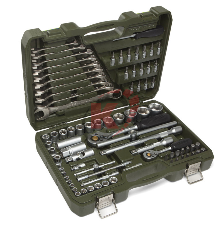 Набор инструментов 1/4"-1/2" 82пр. с комб. ключами (620782) ДТ