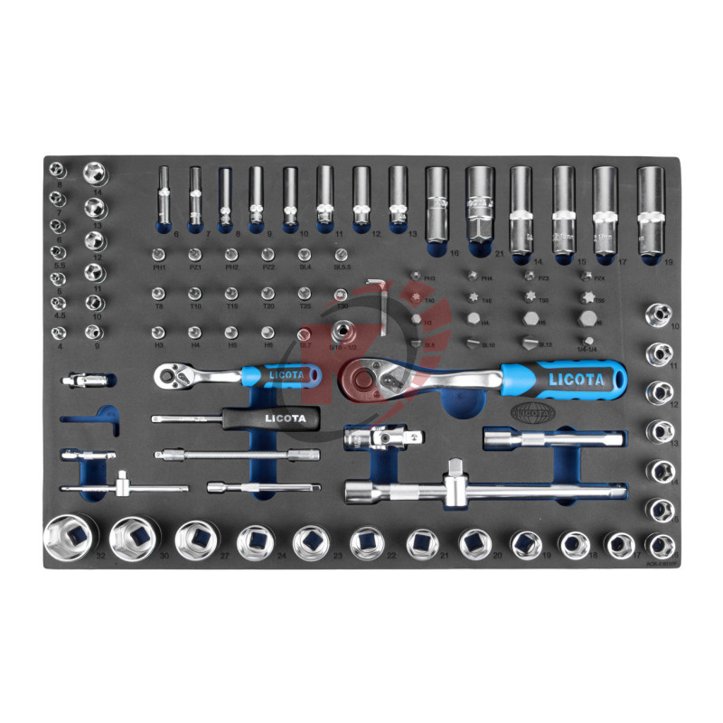 Набор инструментов 1/4"-1/2" 94пр. ложемент EVA (ACK-E8010F) Licota
