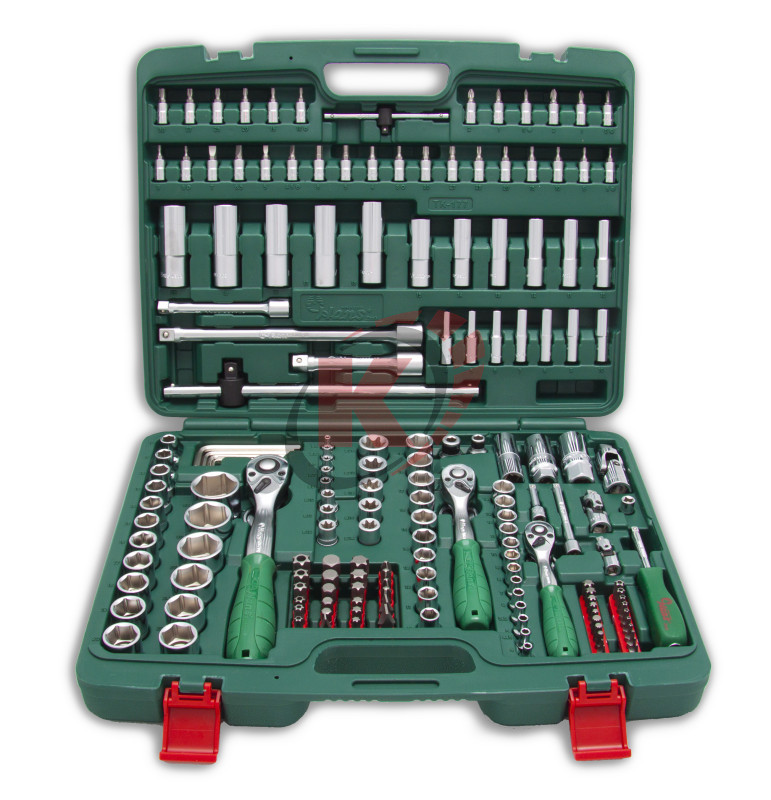 Набор инструментов 1/4"-3/8"-1/2" 177пр. (TK-177) Hans
