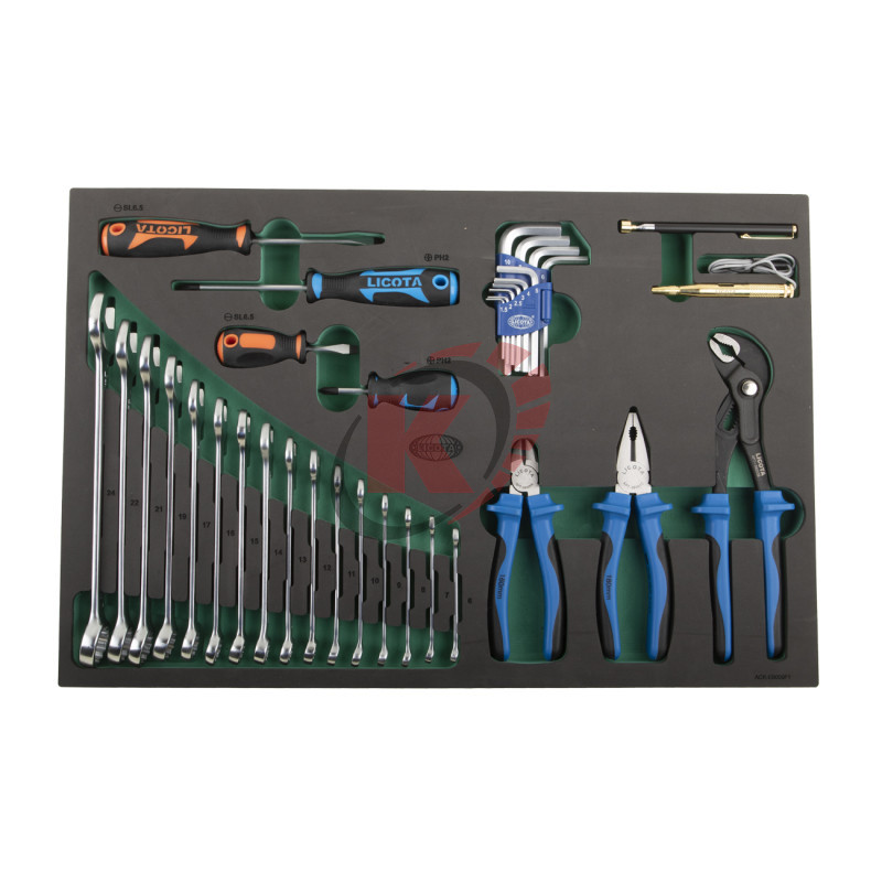 Набор инструментов в ложементе EVA 35 пр. (ACK-E8009F1) Licota