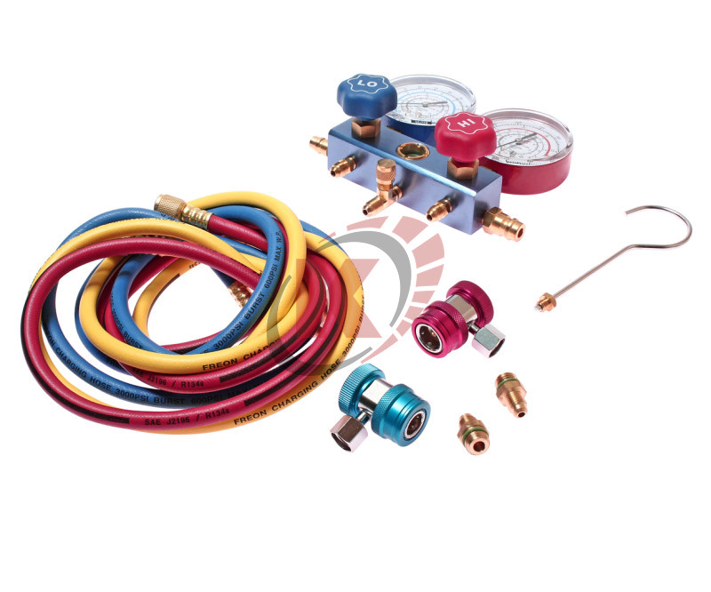 Коллектор манометрический для хладагента R-134a L=шлангов 150см (JTC-1105)