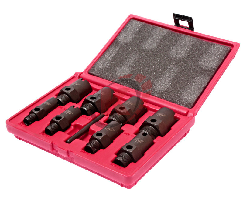 Набор для восстановления метрических резьб штуцеров систем кондиционирования в кейсе 9пр (JTC-1361)