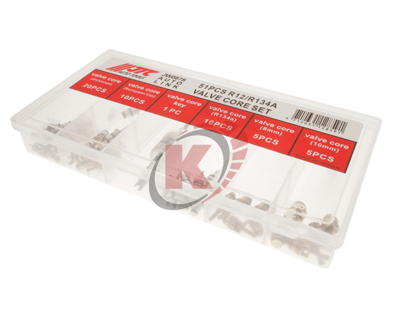 Набор золотников для кондиционера R12/R134A 51 шт. (JTC-JW0878)