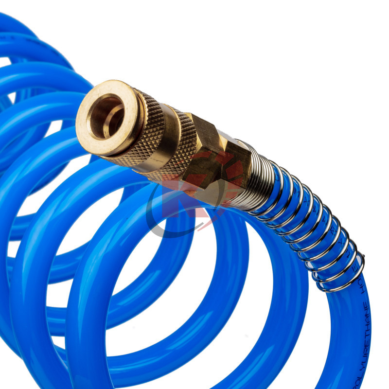 Шланг воздушный витой ПУ 7,5м d=12х16мм мама/папа (808750-1216-07) Garwin