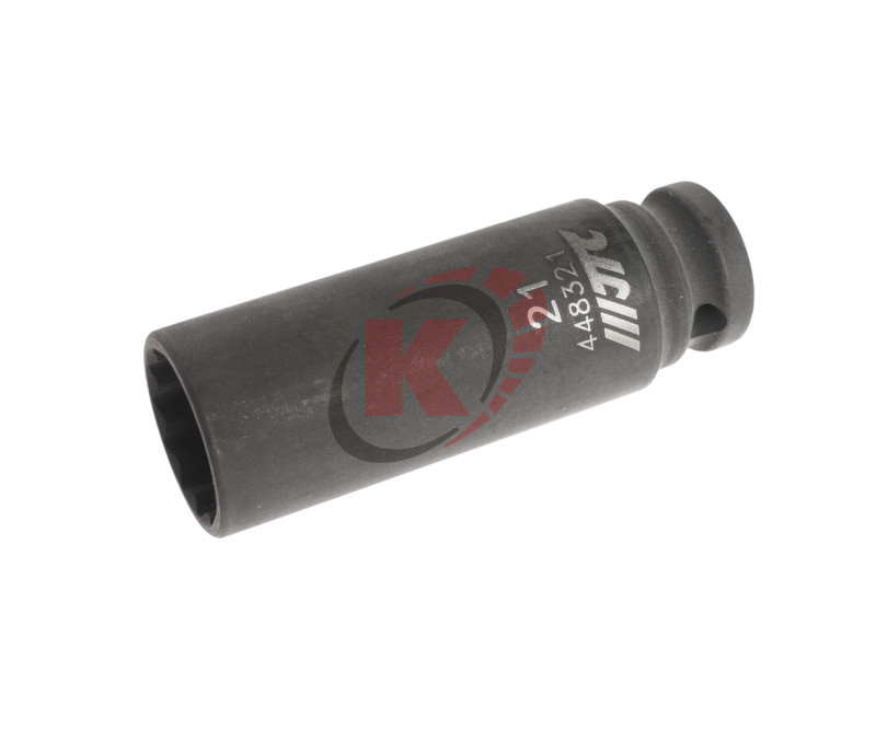 Головка торцевая 12гр. 1/2" S=21мм L=82мм ударная тонкостенная (JTC-448321)