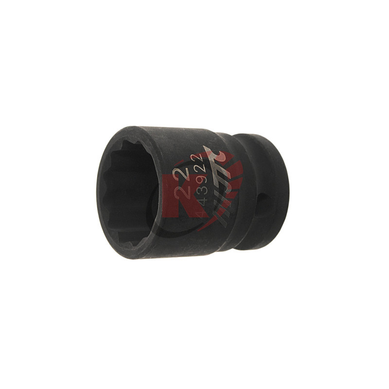Головка торцевая 12гр. 1/2" S=22мм L=38мм ударная (JTC-443922)