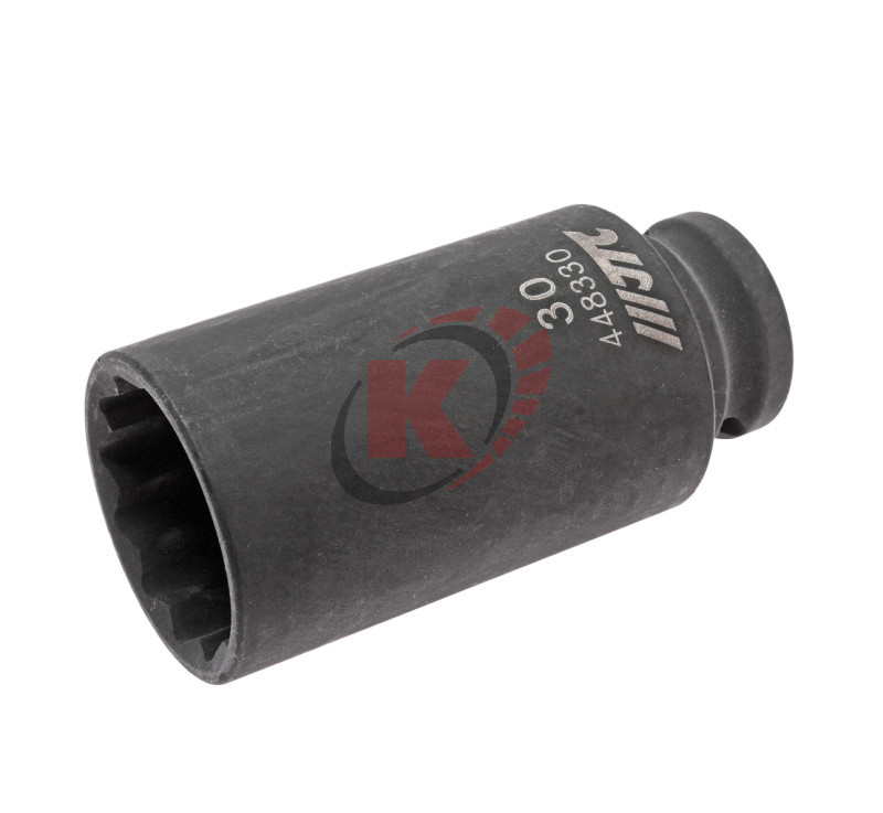 Головка торцевая 12гр. 1/2" S=30мм L=82мм ударная тонкостенная (JTC-448330)