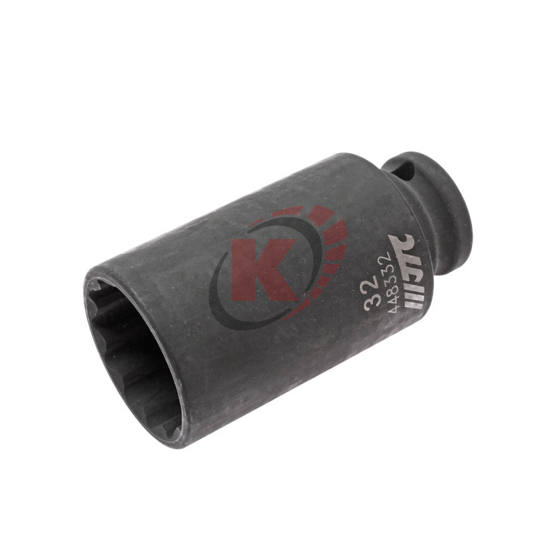 Головка торцевая 12гр. 1/2" S=32мм L=82мм ударная тонкостенная (JTC-448332)