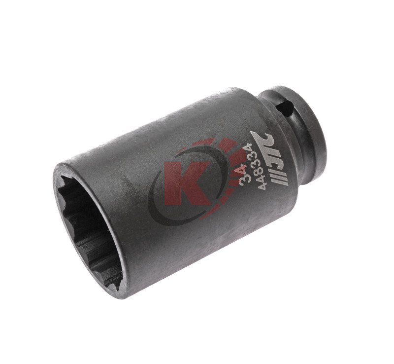 Головка торцевая 12гр. 1/2" S=34мм L=82мм ударная тонкостенная (JTC-448334)