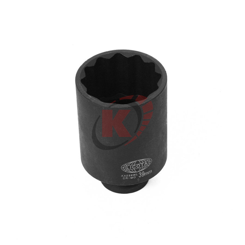 Головка торцевая 12гр. 1/2" S=39мм L=80мм ударная (A4239WL) Licota