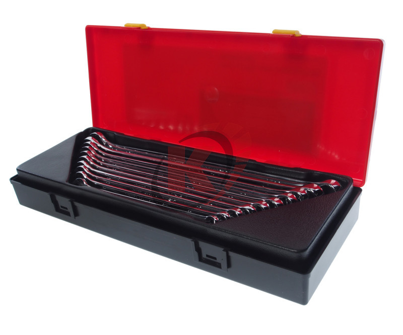 Набор ключей комб. КГК-10. экстрадлинных 10-19 в кейсе (JTC-K6104) JTC