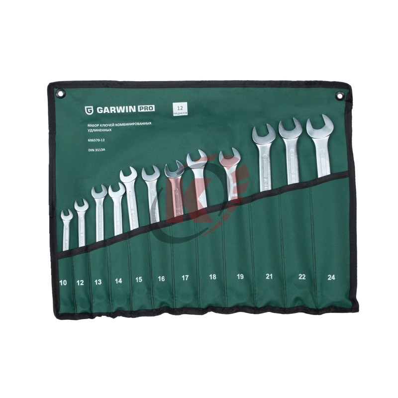 Набор ключей комб. КГК-12 10-24 удлиненных (606570-12) Garwin