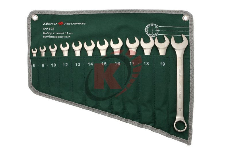 Набор ключей комб. КГК-12 6-22 ЕВРО (511123) Дело Техники