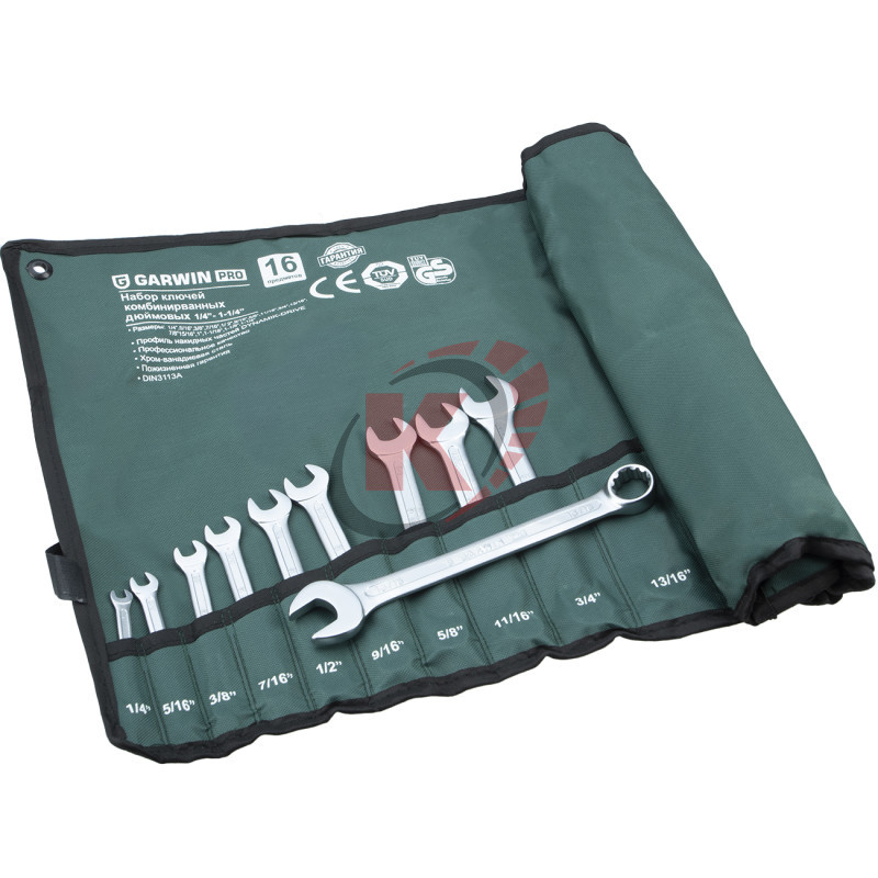 Набор ключей комб. КГК-16 дюймовых 1/4"-1-1/4" (606515-16) Garwin