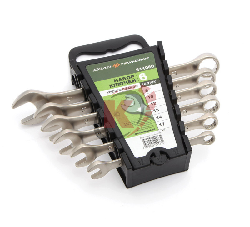 Набор ключей комб. КГК-6 8-17 (511060) Дело Техники пластик. холдер