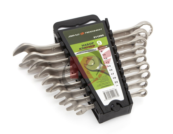 Набор ключей комб. КГК-9 шт. 8-22 (511090) Дело Техники пластик. холдер