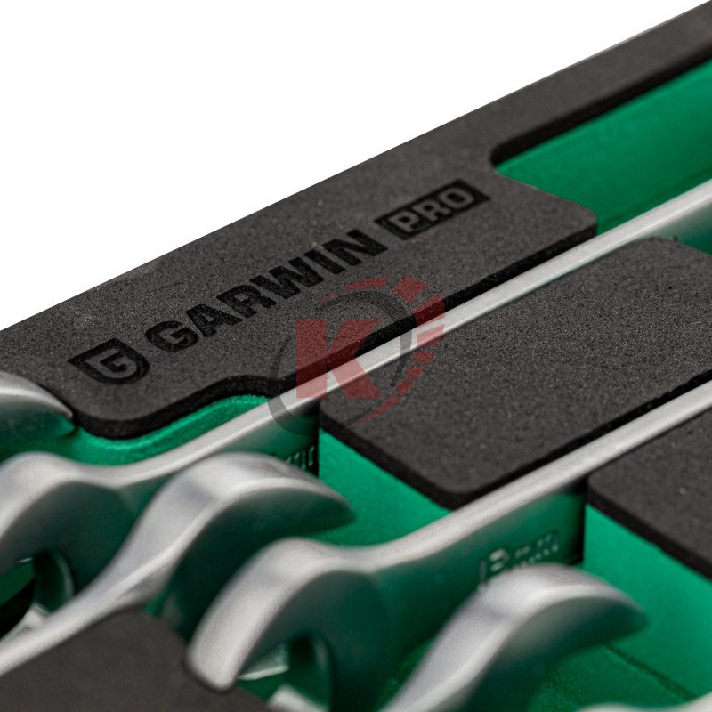 Набор ключей комб. трещоточных 11пр. 8-24мм (646170) ложемент EVA Garwin