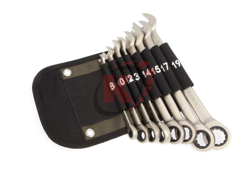 Набор ключей комб. трещоточных 8 пр. 8-19мм (515085) ДТ