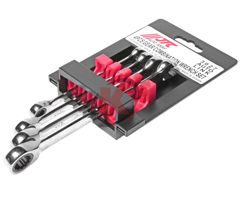 Набор ключей комб. трещоточных КГК-4 8-14мм пластик. холдер (JTC-3027)