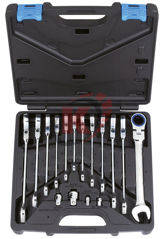 Набор ключей комб. трещоточных с полукард.16пр. 8-19мм (ARW-12MK09) Licota