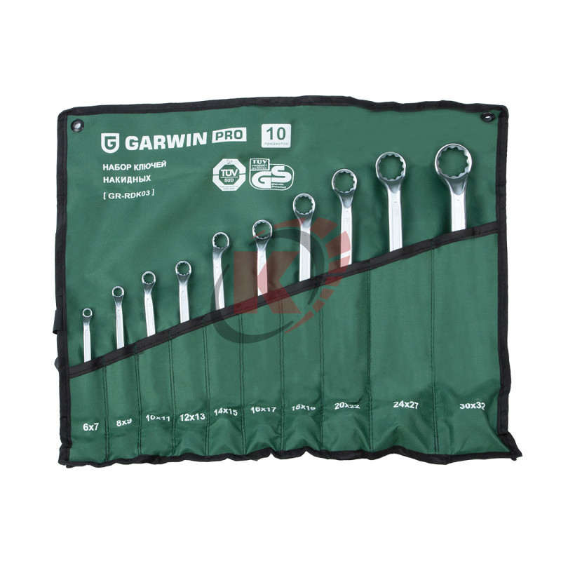 Набор ключей накидных 10пр. 75гр. 6-32мм (GR-RDK03) Garwin