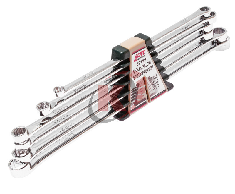 Набор ключей накидных 6 шт. 10х12-19х21 пл-к,холдер (JTC-3219S) JTC