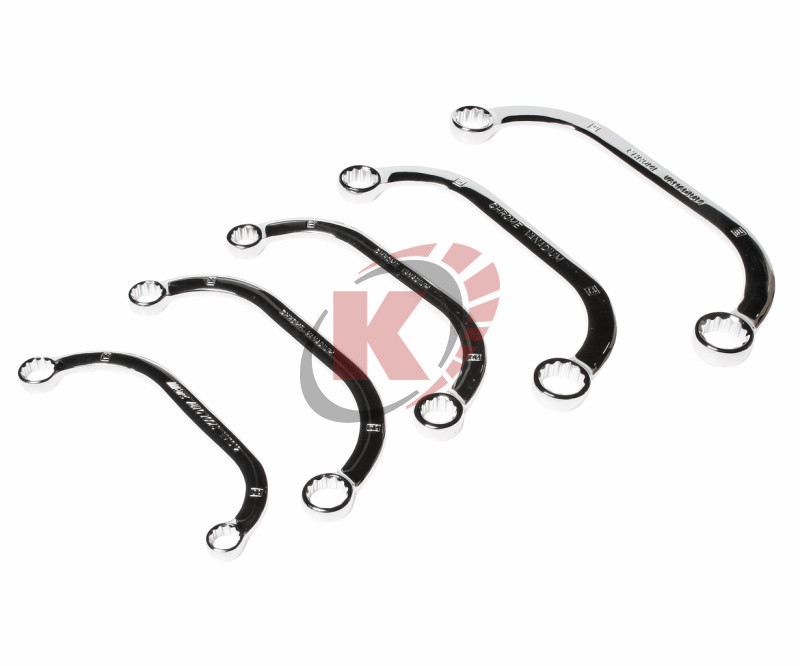 Набор ключей накидных изогнутых "стартерных" 5пр. 10-18мм (JTC-EV1012S)