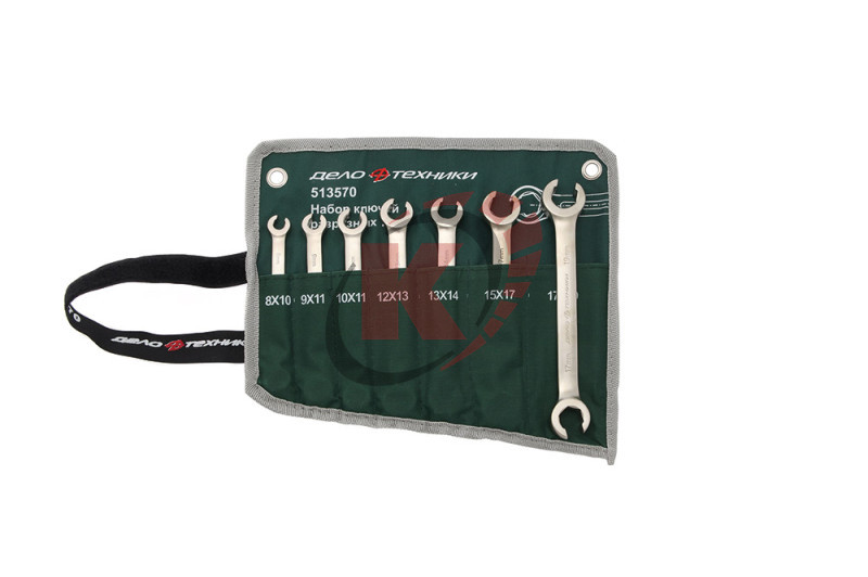 Набор ключей разрезных 7 шт. 8х10-17х19 (513570) ДТ