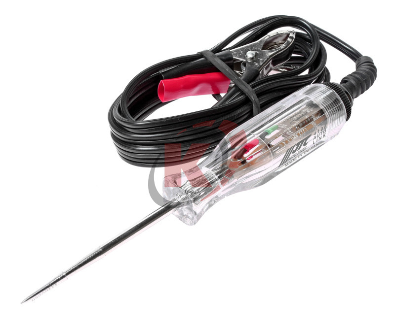 Тестер цепи с диодной индикацией усиленный 6/12/24В, кабель 1.8м (JTC-4196)