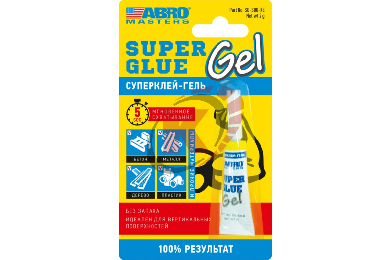 Суперклей-гель 3г (SG-300-R) ABRO