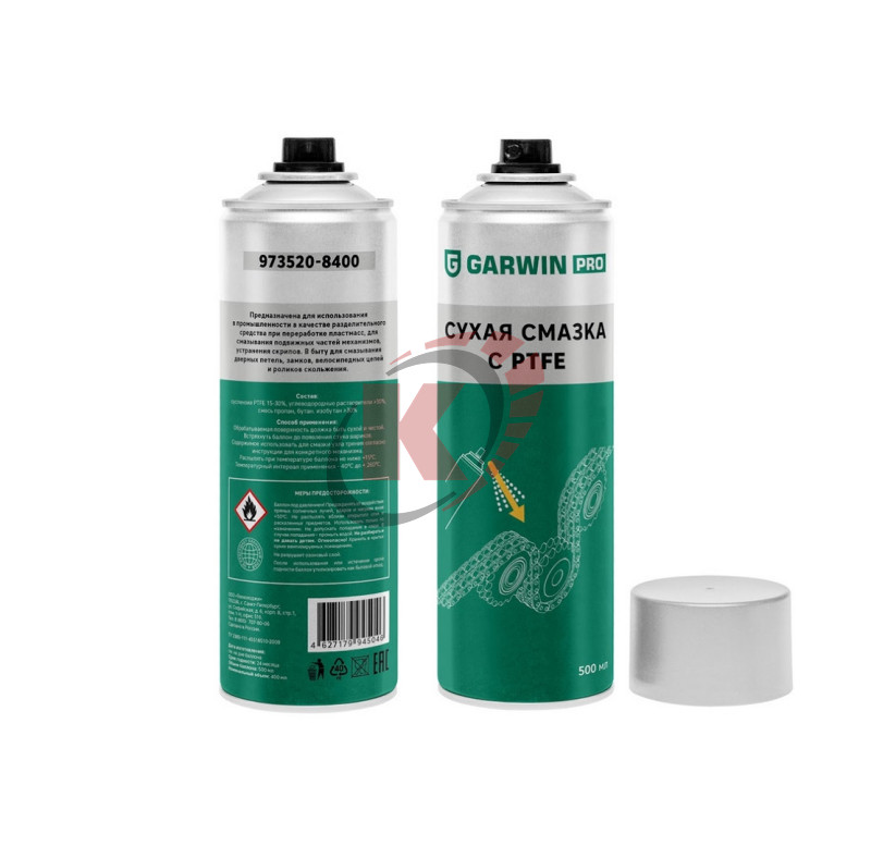 Смазка сухая с PTFE 400мл (973520-8400) Garwin
