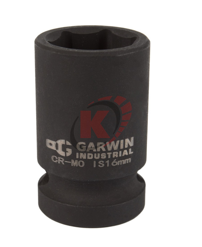 Головка торцевая 6гр. 1/2" S=19мм L=38мм ударная (620260-19) Garwin