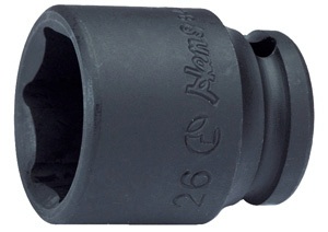 Головка торцевая 6гр. 1/2" S=19мм L=38мм ударная (84400M19) Hans