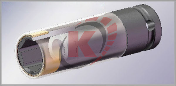 Головка торцевая 6гр. 1/2" S=22мм L=78мм ударная тонкостенная для литых дисков (ANS4022L-HT) Licota