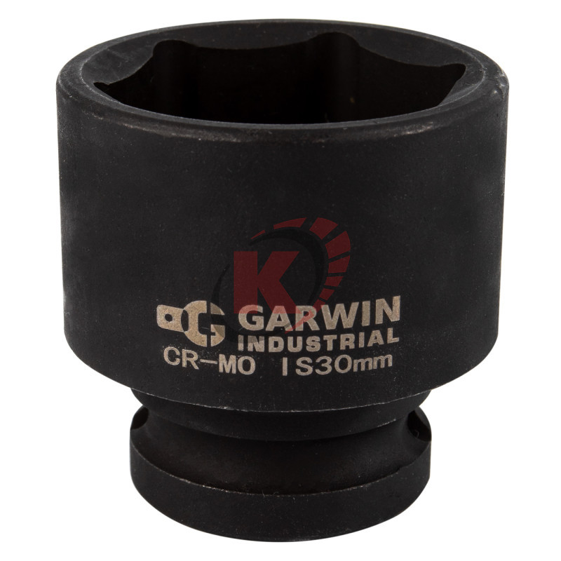 Головка торцевая 6гр. 1/2" S=30мм L=45мм ударная (620260-30) Garwin