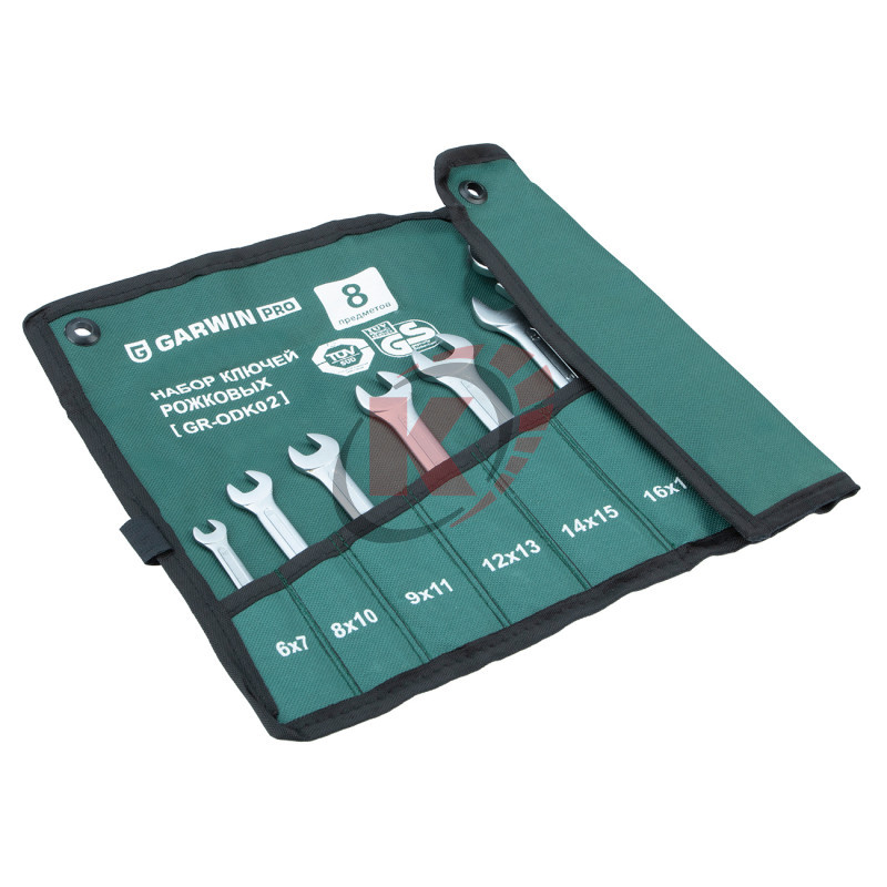 Набор ключей рожковых КГД-8 6х7-22х24 (GR-ODK02) Garwin