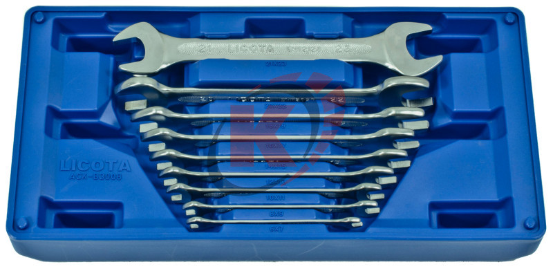 Набор ключей рожковых КГД-9 6-23 (ACK-B3008) ложемент-кейс Licota
