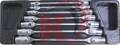 Набор ключей торцевых карданных 6-19мм (ACK-384006) ложемент Licota