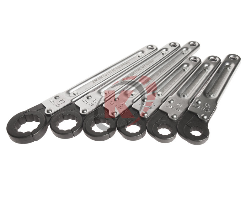 Набор ключей храповичных трещ. с раскрыв. зевом 6пр. 10-22мм (JTC-3325S) JTC