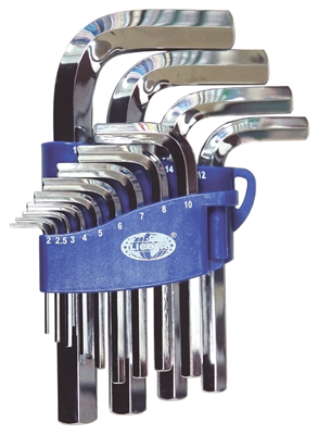 Набор ключей Г-обр. HEX 13пр 2-19мм (HW1M019H2S2) Licota