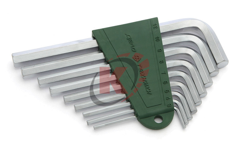 Набор ключей Г-обр. HEX 9пр 3-12мм (561094) ДТ